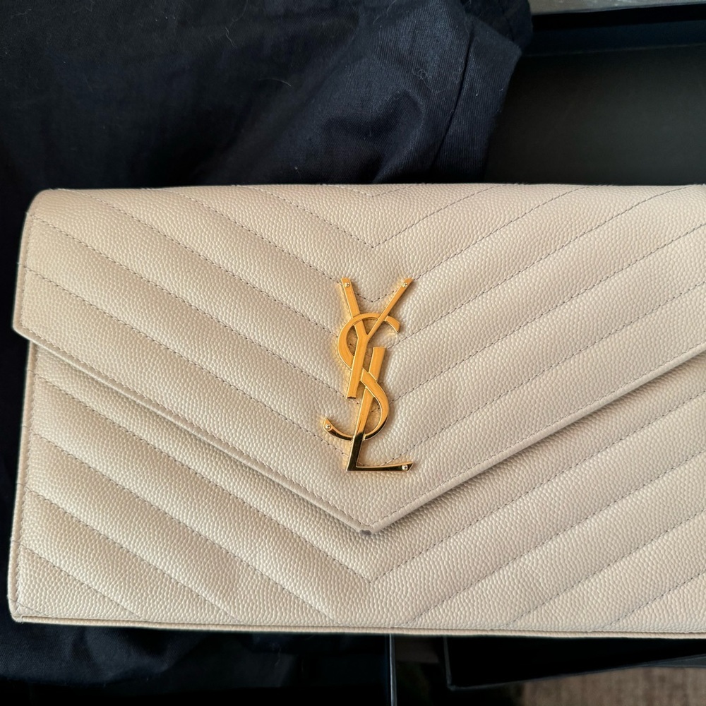 YSL caviar flap bag